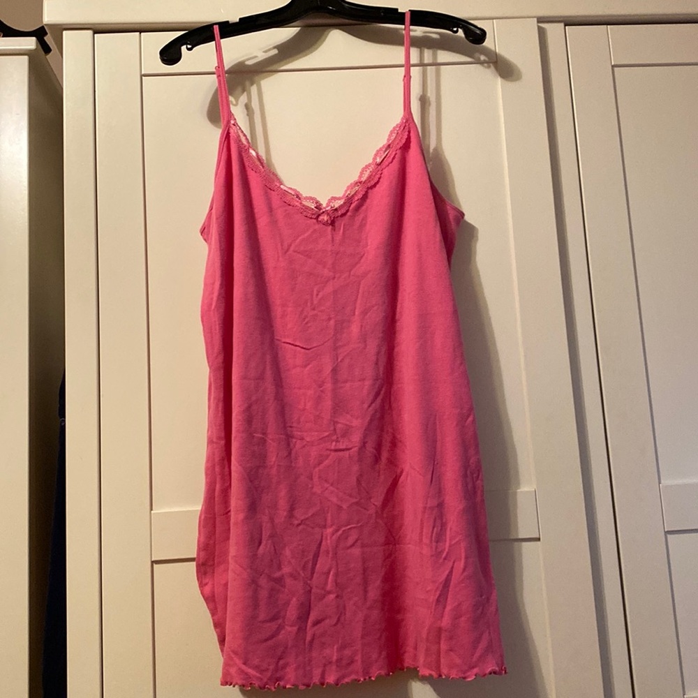 Vintage Josie XL pink cotton slip nightie circa 2000